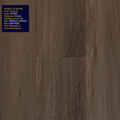 100% Water proof Hybrid Flooring Sample Pack Truffle Couture Collection (Deep Brown) - National Floors