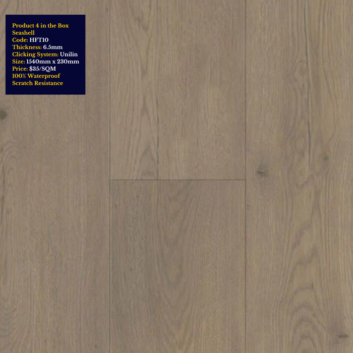 100% Water proof Hybrid Flooring Sample Pack Dusky Wallnut Collection ( Light Brown) - National Floors