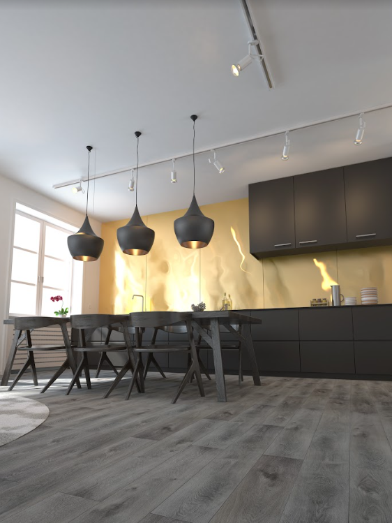 Slate Oak 7mm Hybrid Flooring (HCW31)
