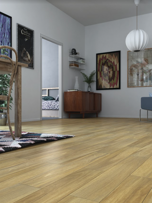 Weather washed Spotted Gum 6.5mm Hybrid Flooring (HCW84) - National Floors