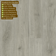 100% Water proof Hybrid Flooring Sample pack-Luxury SPC Vinyl (8.5mm Hybrid) - National Floors