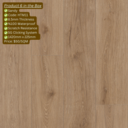 100% Water proof Hybrid Flooring Sample pack-Luxury SPC Vinyl (8.5mm Hybrid) - National Floors