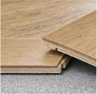 Sketch illustration of floating-floor boards with a click-lock joint